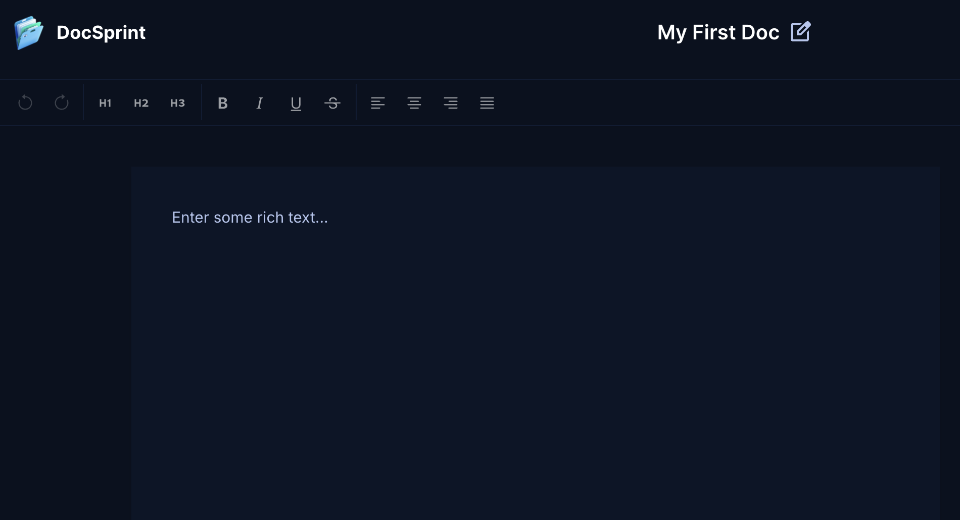 DocSprint - Collaborative Document Editor